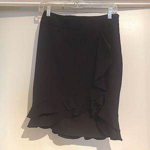 NWT White House Black Market black ruffle skirt